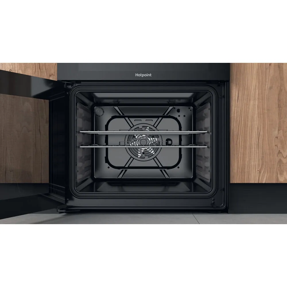 Hotpoint HDM67G9C2CB/UK Freestanding Gas Cooker - Black