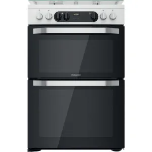 Hotpoint HDM67G9C2CW/UK Freestanding Gas Cooker - Electric, White
