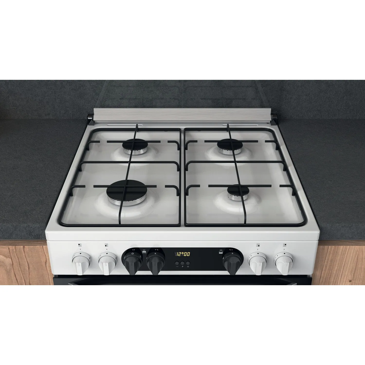 Hotpoint HDM67G9C2CW/UK Freestanding Gas Cooker - Electric, White