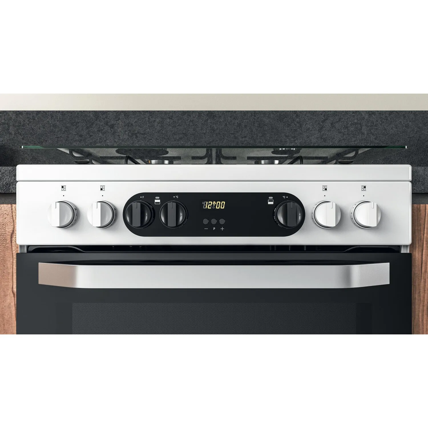 Hotpoint HDM67G9C2CW/UK Freestanding Gas Cooker - Electric, White