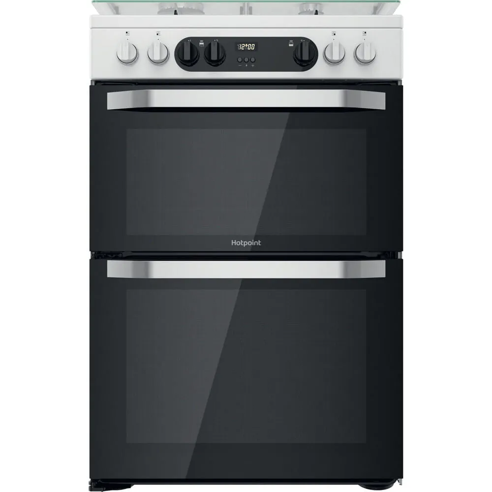 Hotpoint HDM67G9C2CW/UK Freestanding Gas Cooker - Electric, White