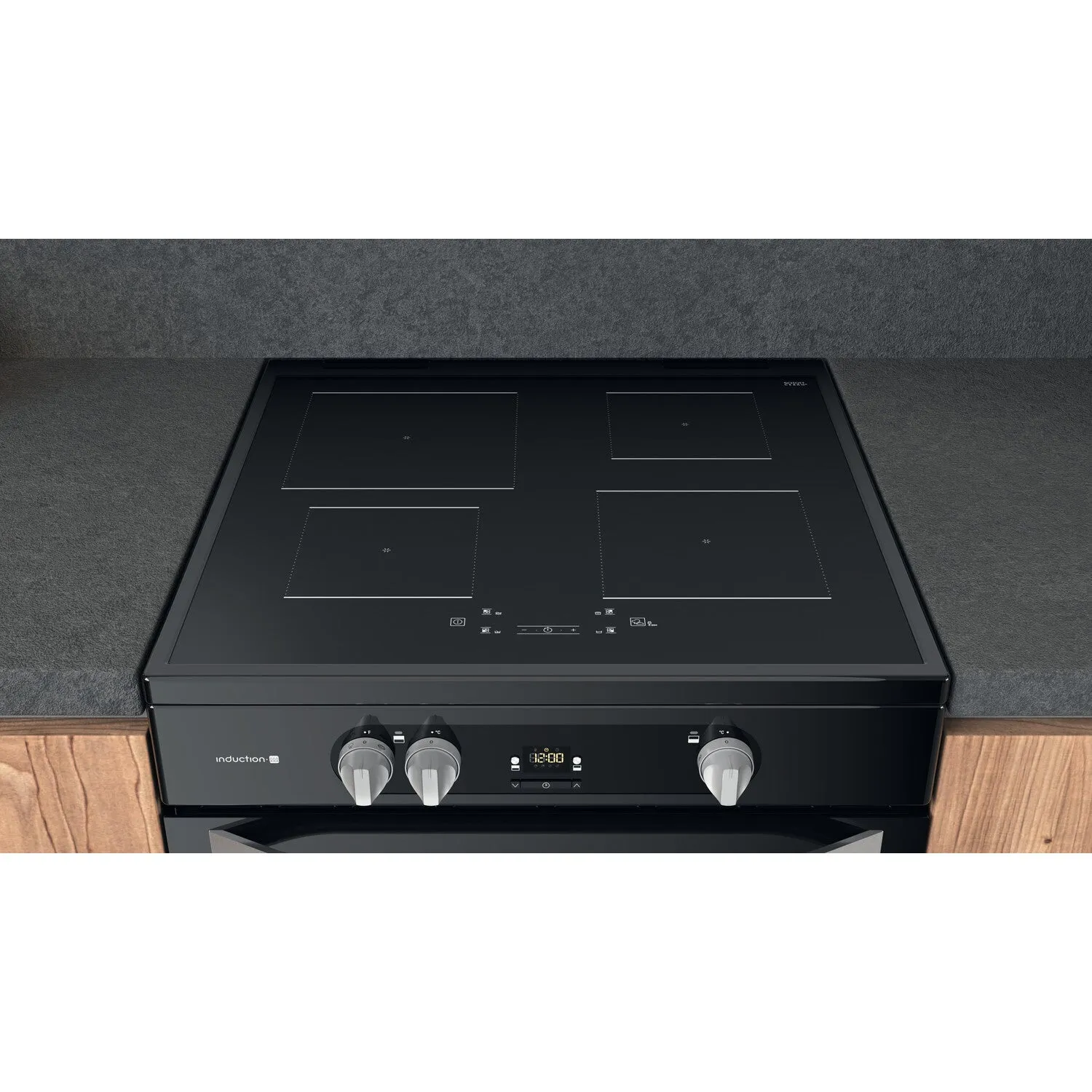 Hotpoint HDM67I9H2CB/U Freestanding Electric Cooker - Induction Hob, Black, A Rated