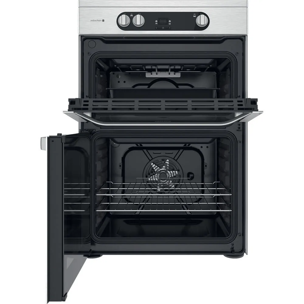 Hotpoint HDM67I9H2CX/UK Freestanding Electric Cooker - Induction Hob, Silver