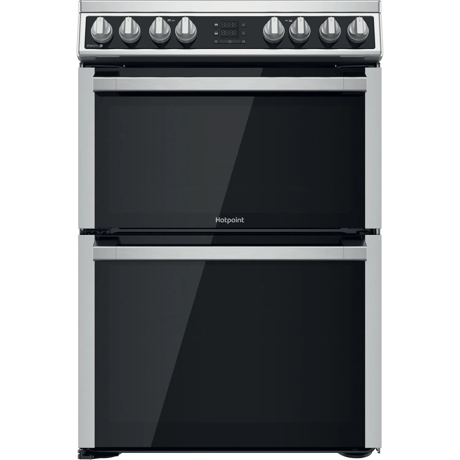 Hotpoint HDM67V8D2CX/UK Freestanding Electric Ceramic Cooker - Silver