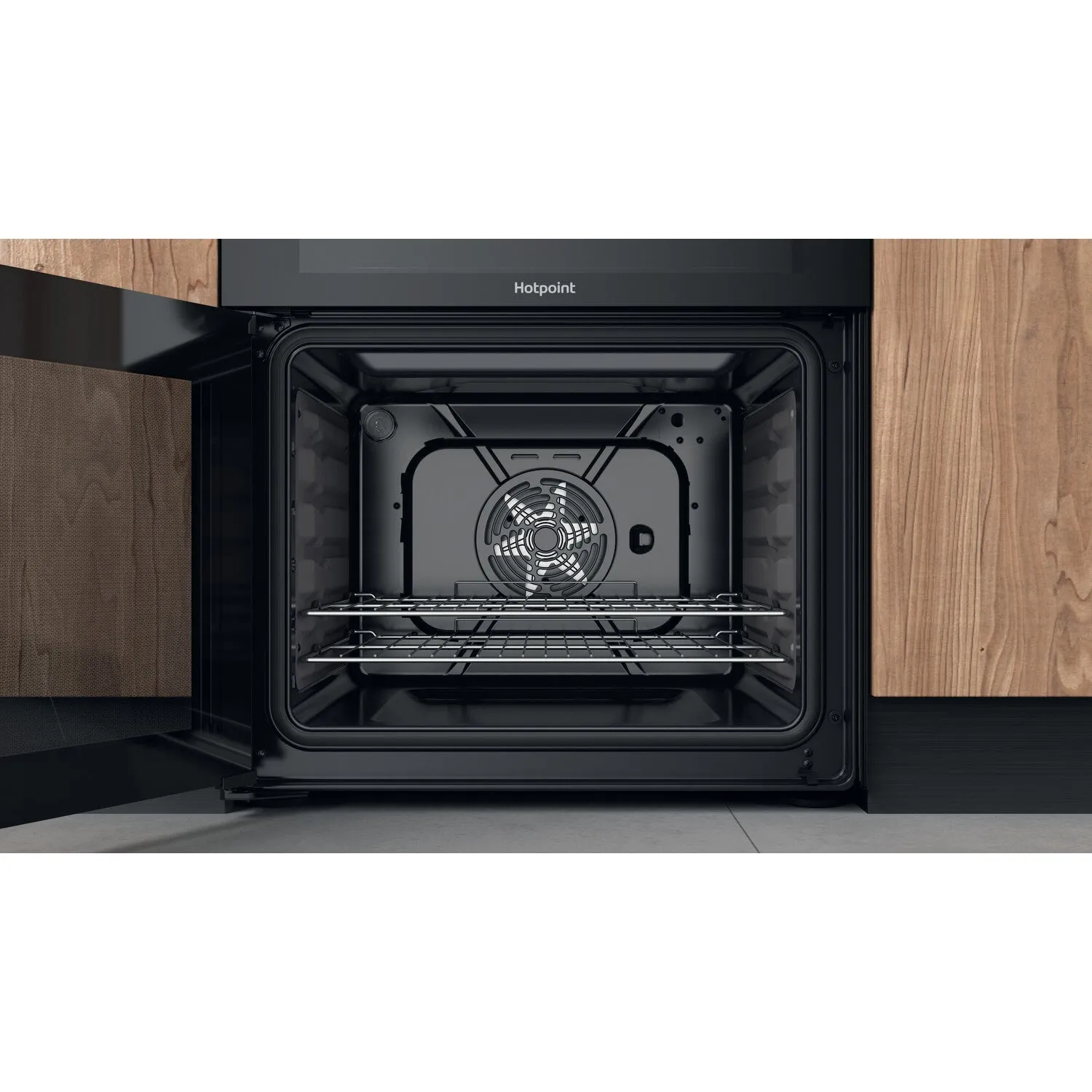 Hotpoint HDM67V92HCB/UK Freestanding Electric Ceramic Cooker - Black, A Rated