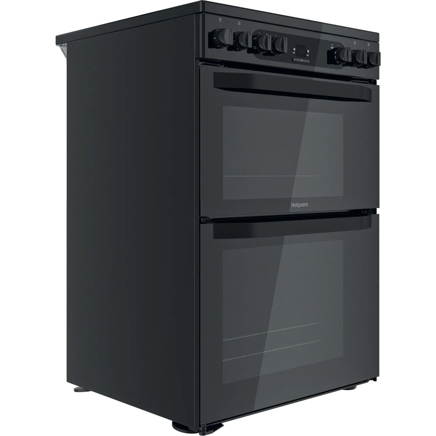 Hotpoint HDM67V92HCB/UK Freestanding Electric Ceramic Cooker - Black, A Rated