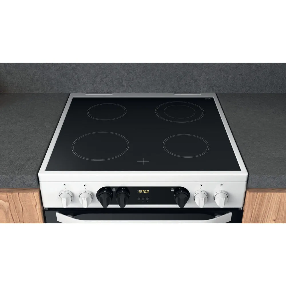 Hotpoint HDM67V9CMW/U Freestanding Electric Ceramic Cooker - White