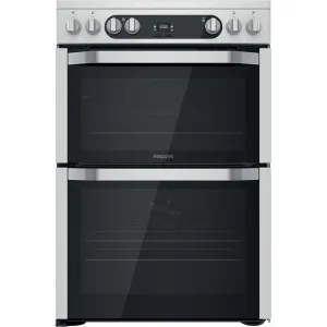 Hotpoint HDM67V9HCX/UK Freestanding Electric Ceramic Cooker - Silver