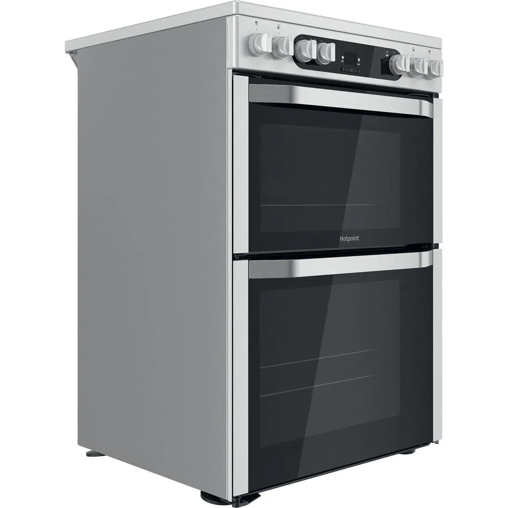 Hotpoint HDM67V9HCX/UK Freestanding Electric Ceramic Cooker - Silver