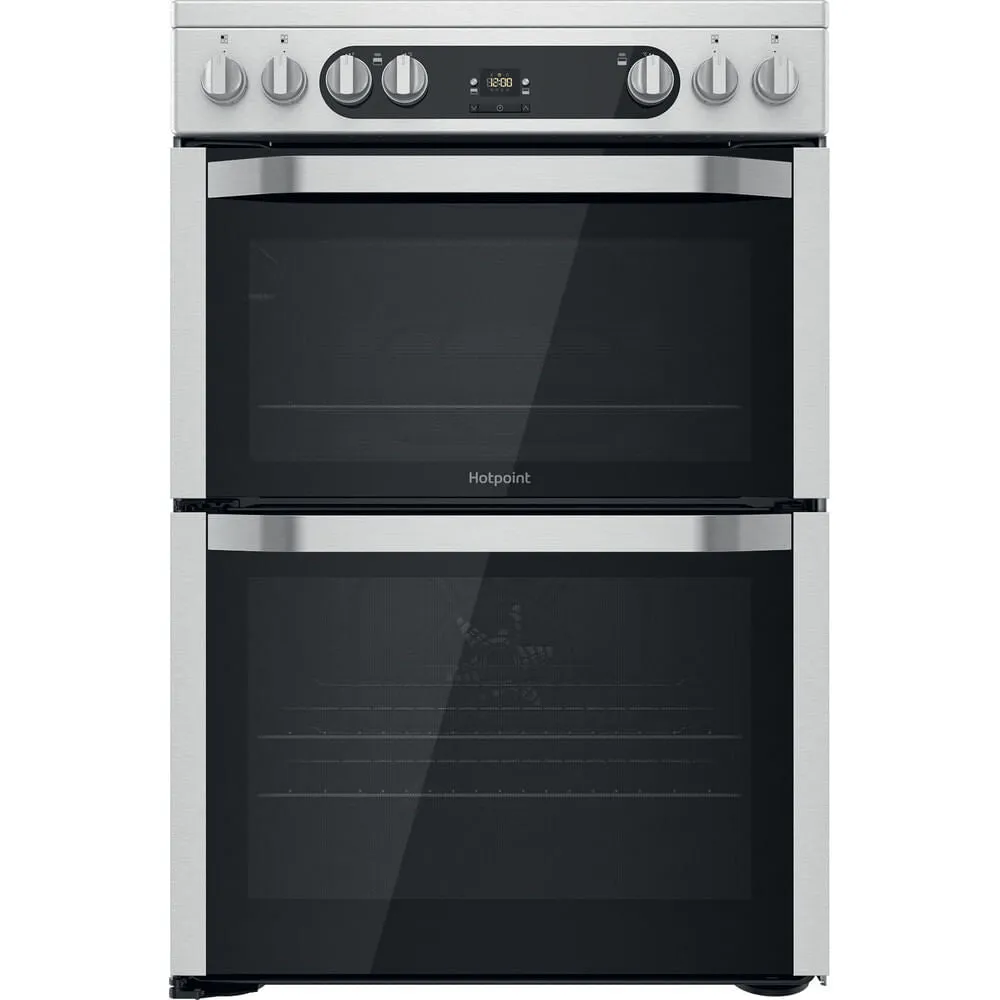Hotpoint HDM67V9HCX/UK Freestanding Electric Ceramic Cooker - Silver