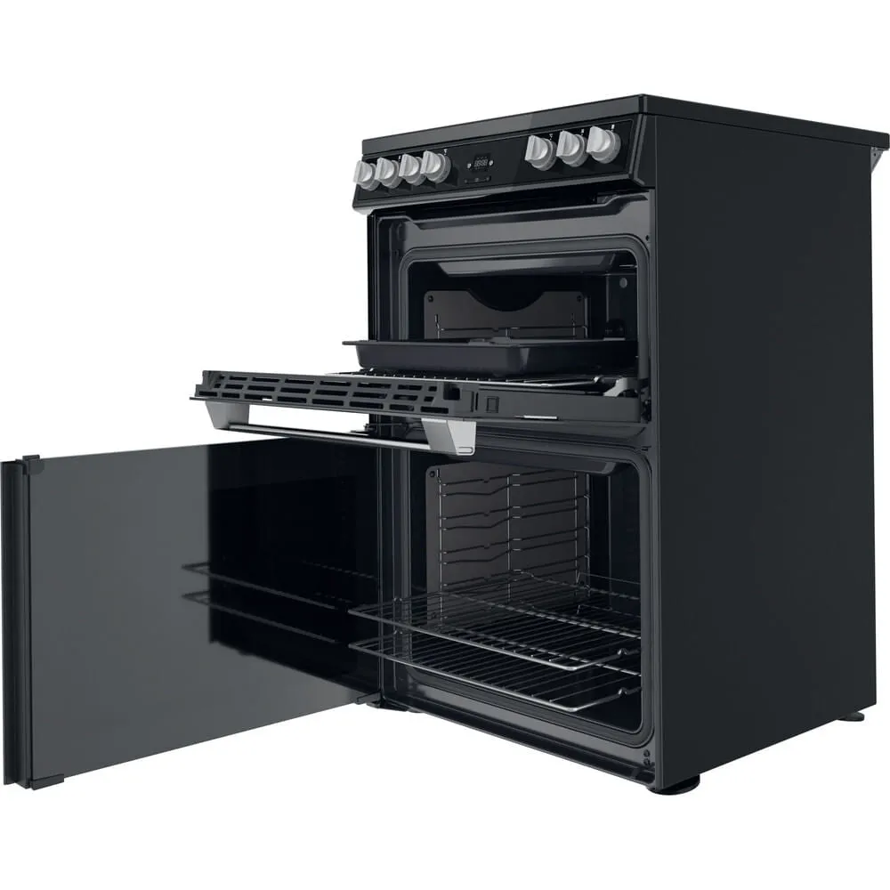Hotpoint HDT67V9H2CB/UK Freestanding Cooker - Ceramic, Black