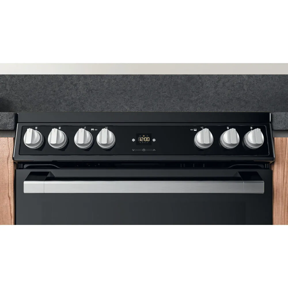 Hotpoint HDT67V9H2CB/UK Freestanding Cooker - Ceramic, Black