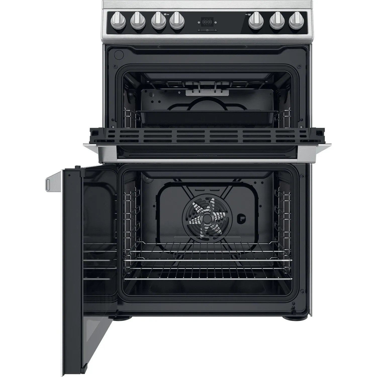 Hotpoint HDT67V9H2CX/UK Freestanding Cooker - Ceramic, Silver