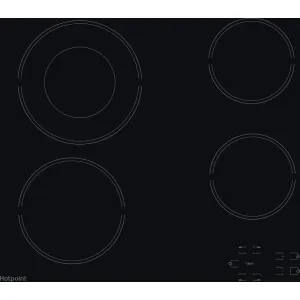 Hotpoint HR 612 C H Built-in 58cm Ceramic Hob - 4 Zones, Black