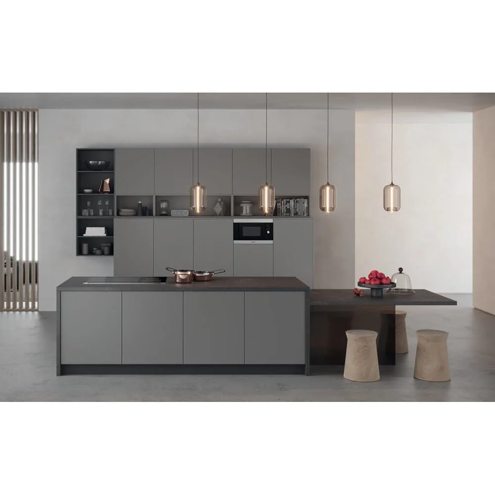 Hotpoint MF25G IX H Built-in 25L Grill Microwave - 900W, Black