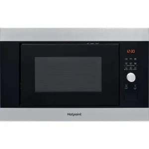 Hotpoint MF25G IX H Built-in 25L Grill Microwave - 900W, Black