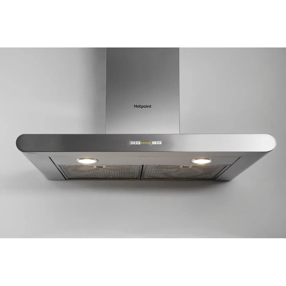 Hotpoint PHC7.7FLBIX Wall-mounted Cooker Hood - 713m³/h, Stainless Steel