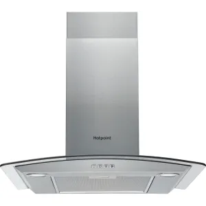 Hotpoint PHGC6.4FLMX Wall-mounted Cooker Hood - 432m³/h, Stainless Steel