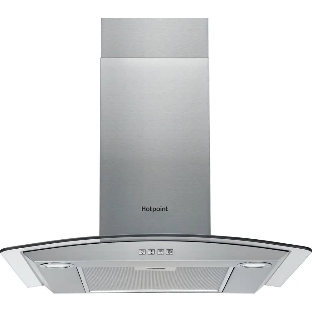 Hotpoint PHGC7.4FLMX Wall-mounted Cooker Hood - 432m³/h, Stainless Steel