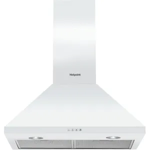 Hotpoint PHPC6.5FLMX Wall-mounted Cooker Hood - 416m³/h, White