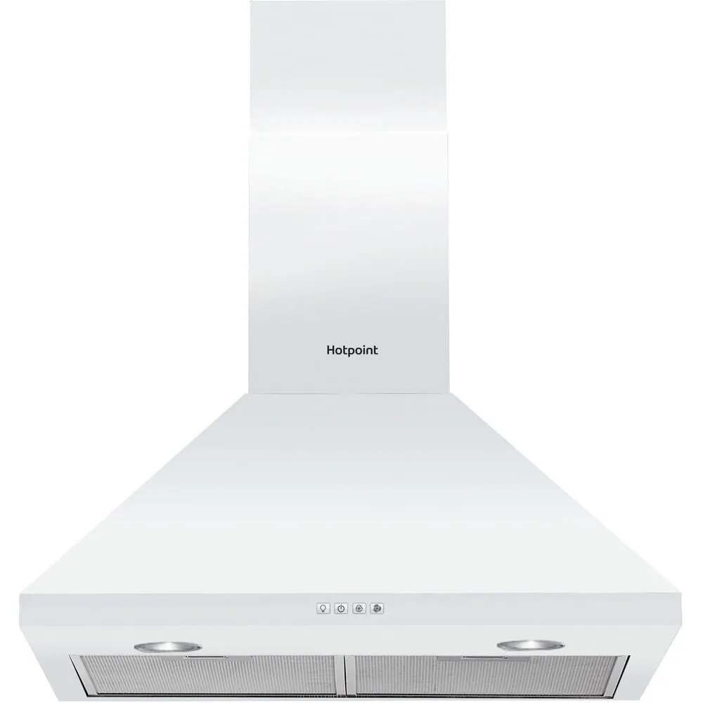 Hotpoint PHPC6.5FLMX Wall-mounted Cooker Hood - 416m³/h, White