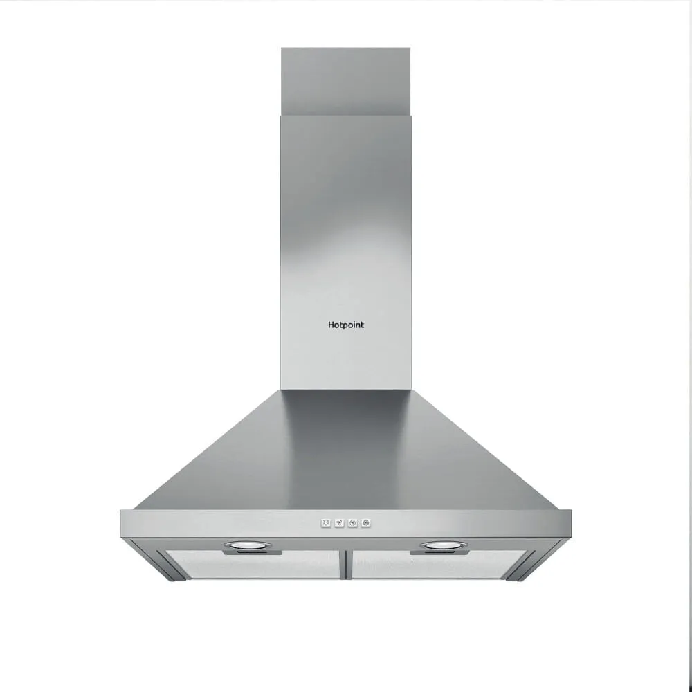Hotpoint PHPN6.5 FLMX/1 Wall-mounted Cooker Hood - 415m³/h, Stainless Steel