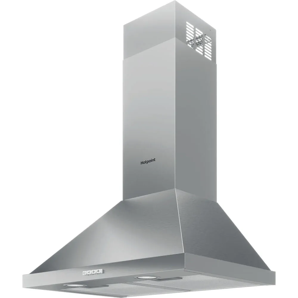 Hotpoint PHPN6.5 FLMX/1 Wall-mounted Cooker Hood - 415m³/h, Stainless Steel