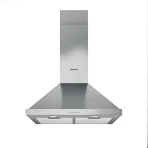 Hotpoint PHPN6.5 FLMX/1 Wall-mounted Cooker Hood - 415m³/h, Stainless Steel