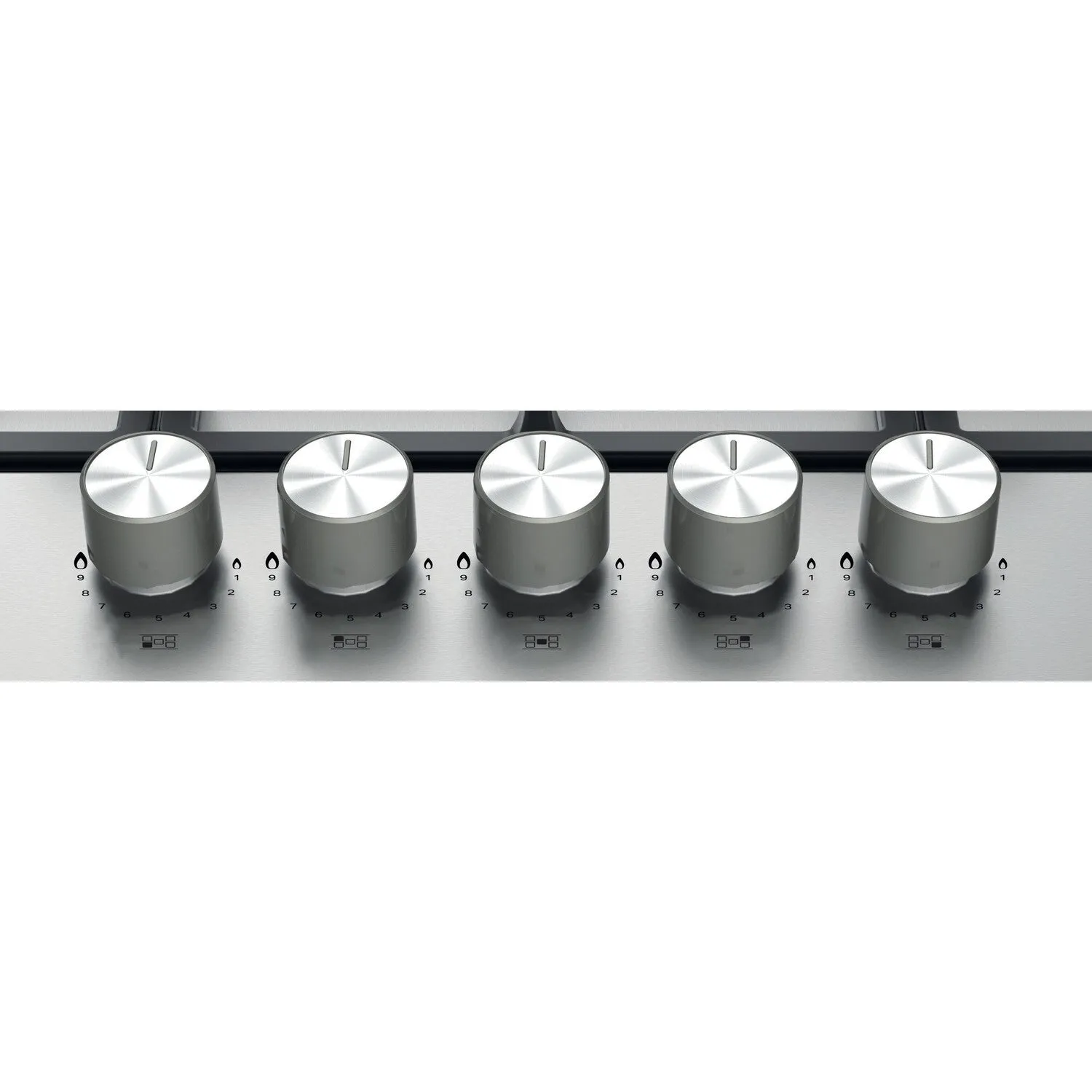 Hotpoint PPH 75G DF IX UK Built-in 75cm Gas Hob - 5 Zones, Silver