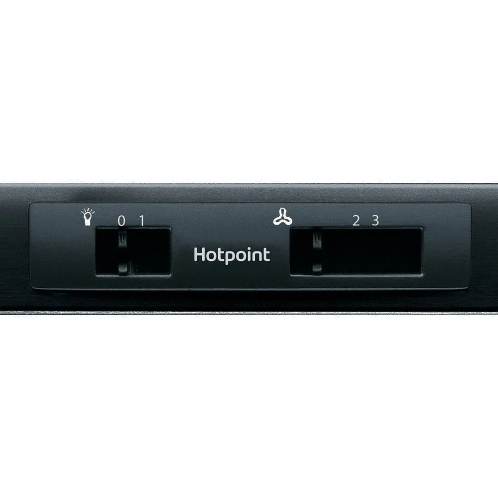 Hotpoint PSLMO 65F LS K Built-under Cooker Hood - 208m³/h, Black