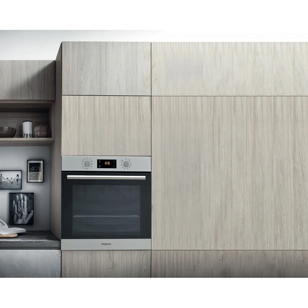 Hotpoint SA2 840 P IX Built-In Electric Single Oven - Pyrolytic, Stainless Steel, A  Rated