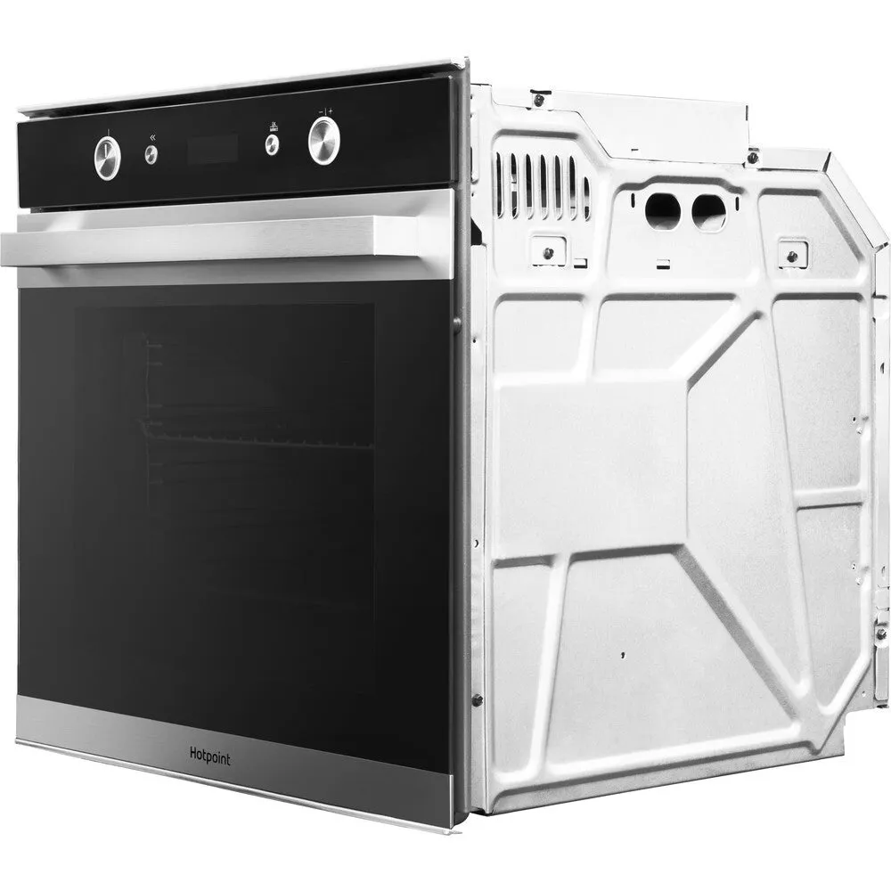 Hotpoint SI6 864 SH IX 73L Built-In Electric Oven - Black, Stainless Steel