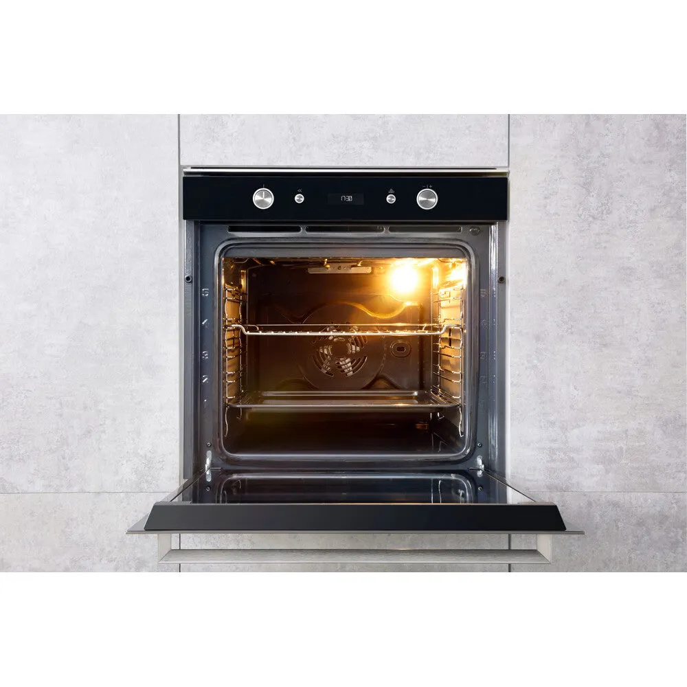 Hotpoint SI6 864 SH IX 73L Built-In Electric Oven - Black, Stainless Steel