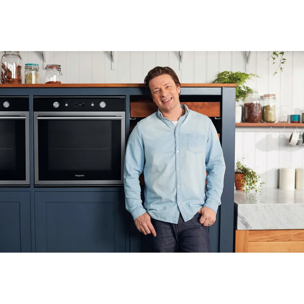 Hotpoint SI6 864 SH IX 73L Built-In Electric Oven - Black, Stainless Steel
