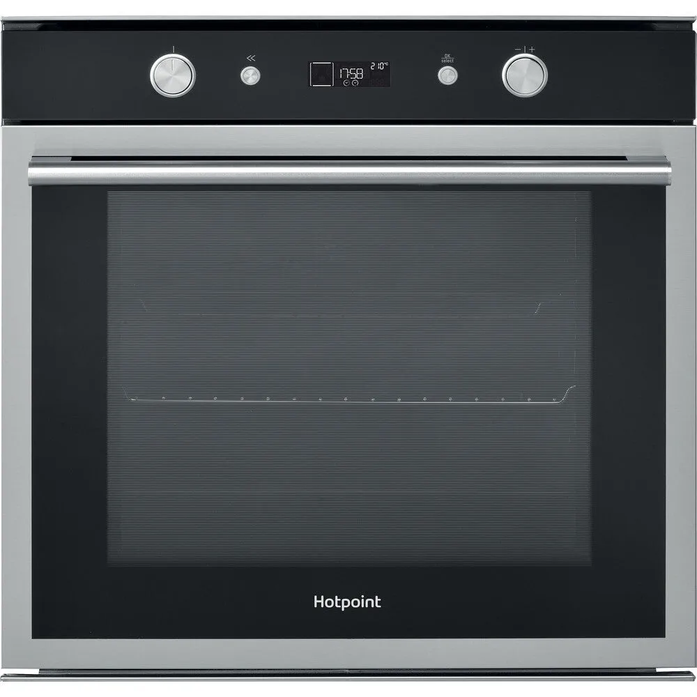 Hotpoint SI6 864 SH IX 73L Built-In Electric Oven - Black, Stainless Steel