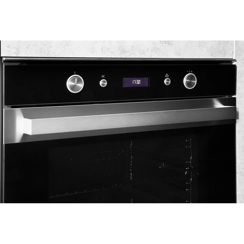 Hotpoint SI6 864 SH IX 73L Built-In Electric Oven - Black, Stainless Steel