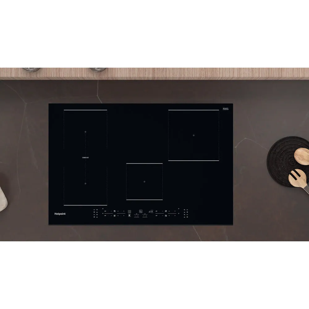 Hotpoint TB 3977B BF Built-in 77cm Induction Hob - 4 Zones, Black