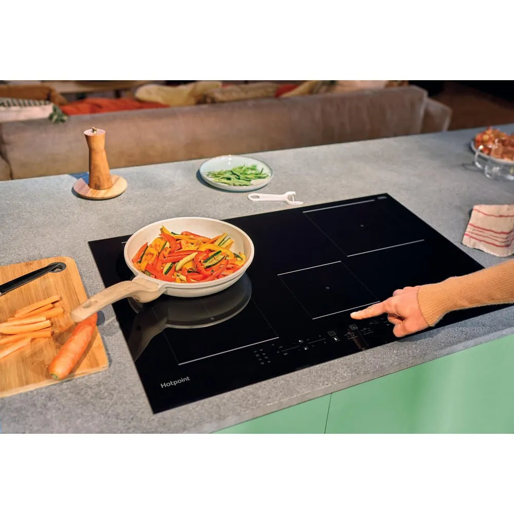 Hotpoint TB 3977B BF Built-in 77cm Induction Hob - 4 Zones, Black