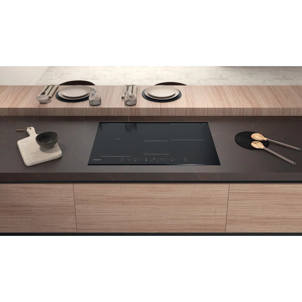 Hotpoint TB 3977B BF Built-in 77cm Induction Hob - 4 Zones, Black