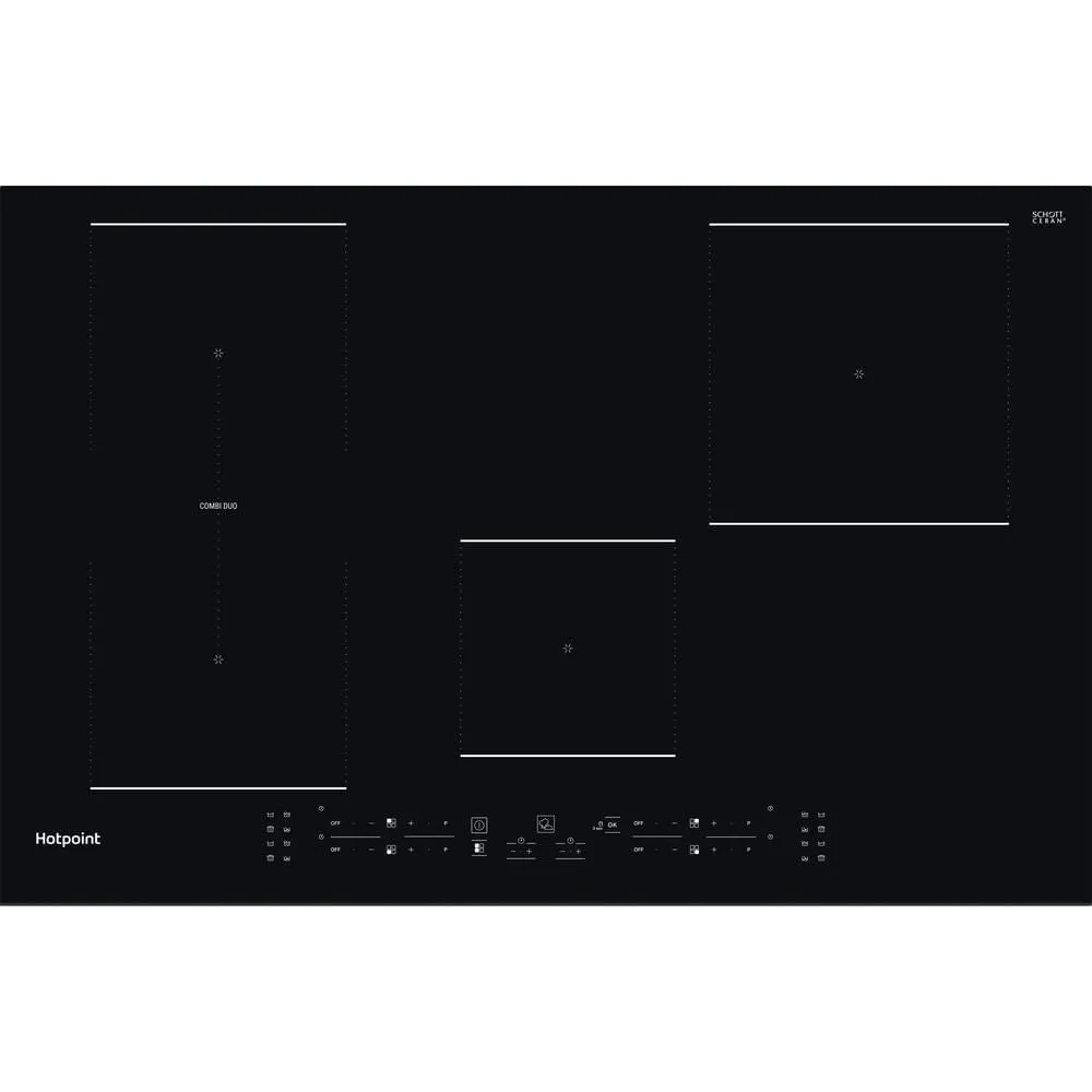 Hotpoint TB 3977B BF Built-in 77cm Induction Hob - 4 Zones, Black