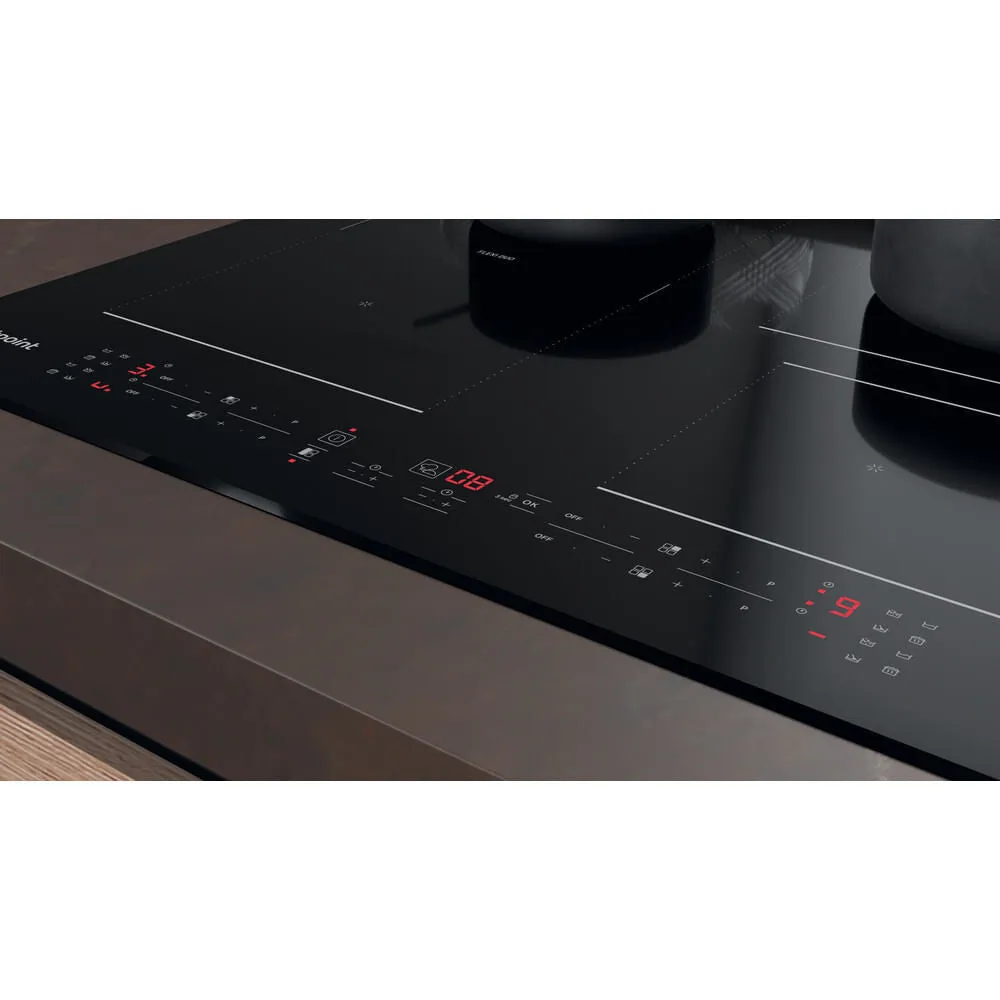 Hotpoint TB 7960C BF Built-in Induction Hob - 4 Zones, 59cm, Black