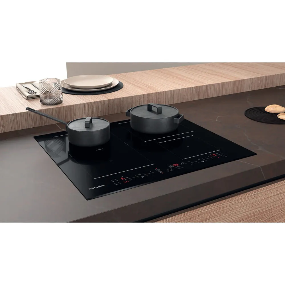 Hotpoint TB 7960C BF Built-in Induction Hob - 4 Zones, 59cm, Black