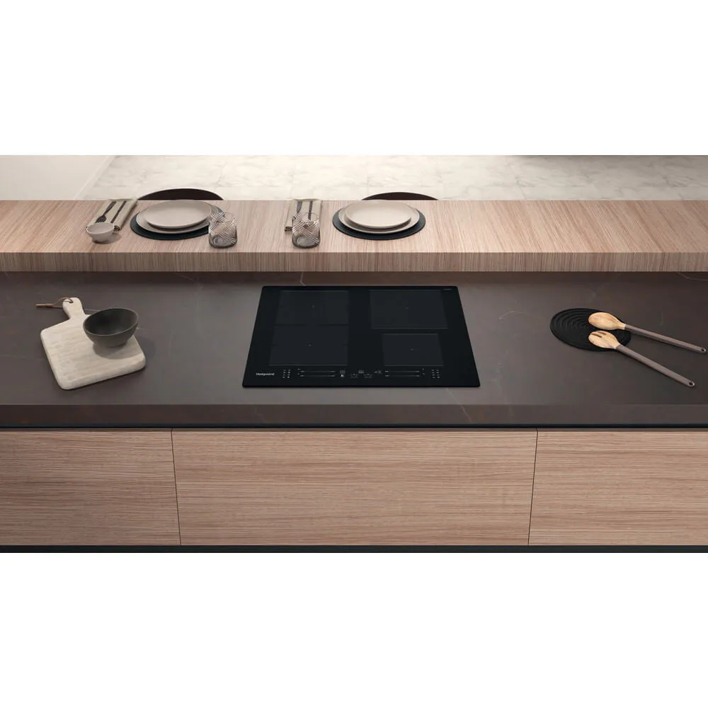 Hotpoint TS 5760F NE Built-in Induction Hob - 4 Zones, Black