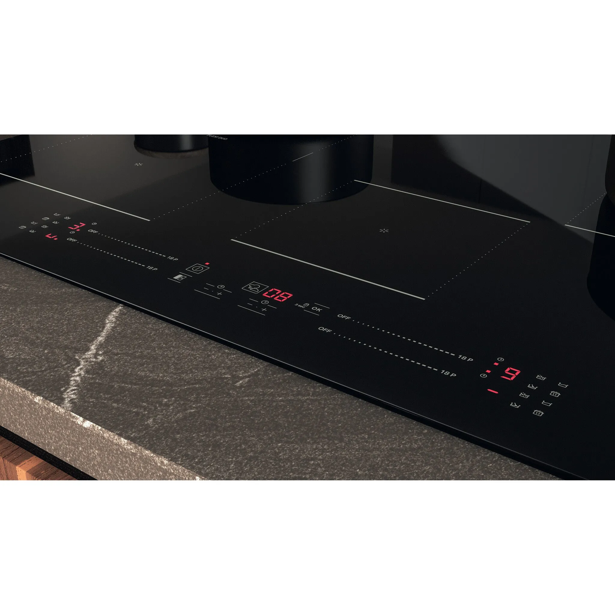 Hotpoint TS 6477C CPNE CleanProtect 77cm Built-in Induction Hob - Black
