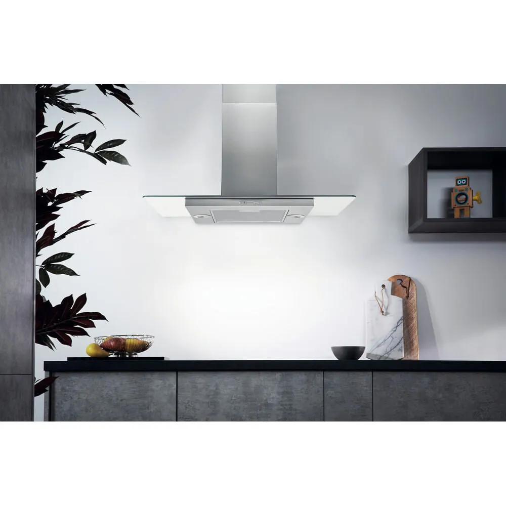 Hotpoint UIF 9.3F LB X Island Cooker Hood - 735m³/h, Stainless Steel