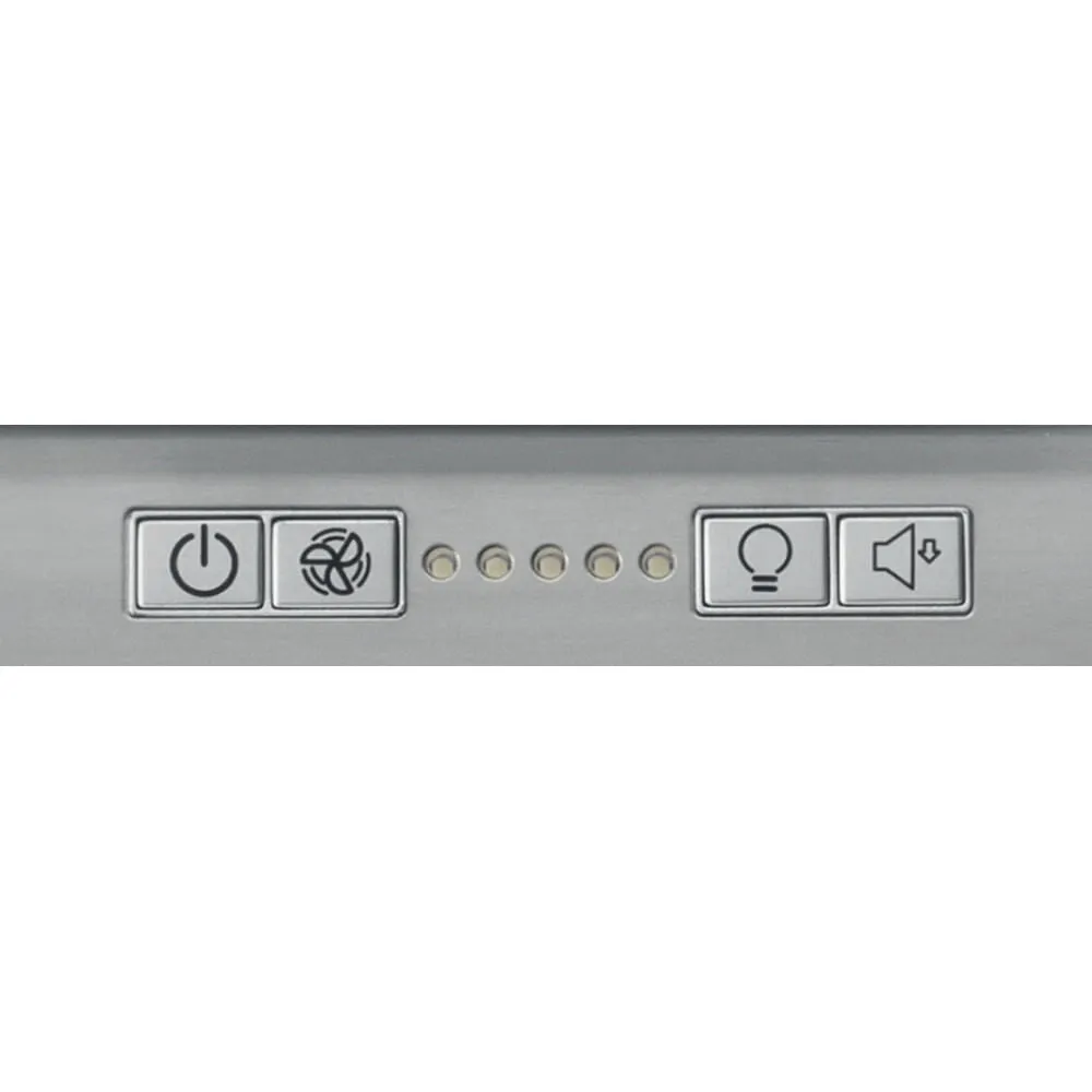Hotpoint UIF 9.3F LB X Island Cooker Hood - 735m³/h, Stainless Steel