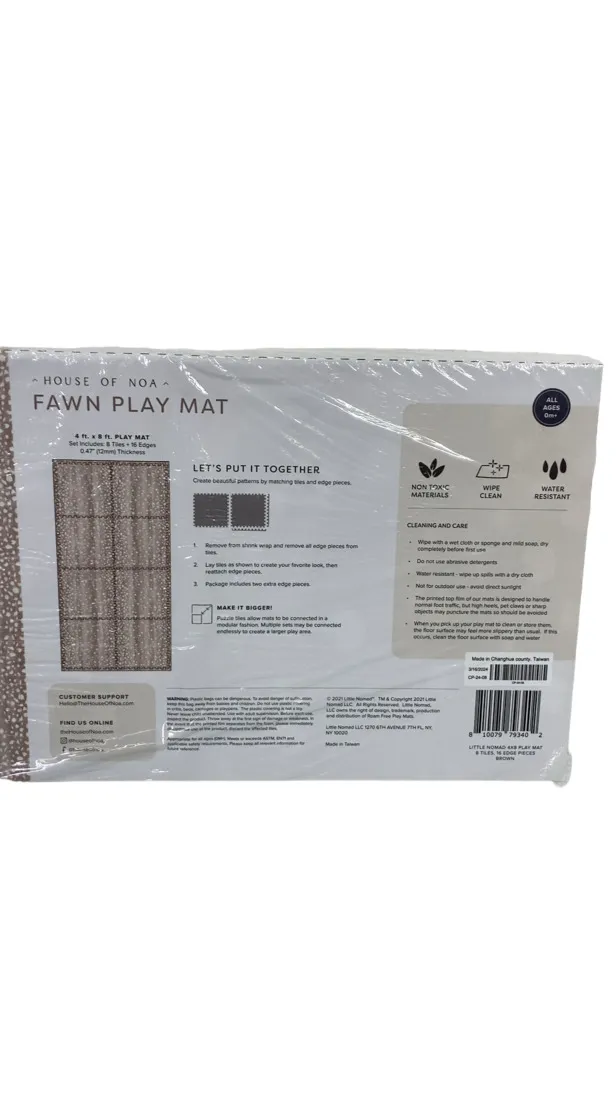 House Of Noa Little Nomad Play Mat, Fawn, Brown, 4x8'