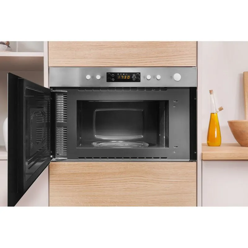 Indesit Aria MWI 3213 IX UK Built-in 22L Combination Microwave - 750W, Stainless Steel