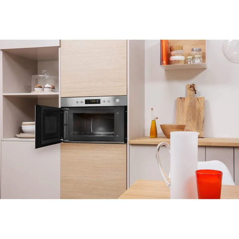 Indesit Aria MWI 3213 IX UK Built-in 22L Combination Microwave - 750W, Stainless Steel