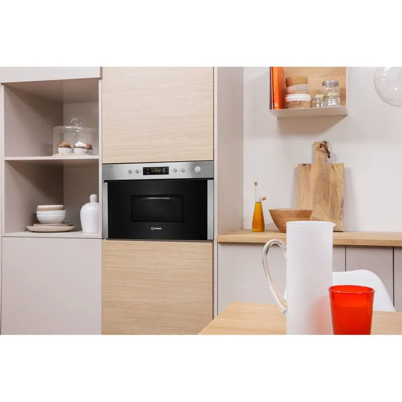 Indesit Aria MWI 3213 IX UK Built-in 22L Combination Microwave - 750W, Stainless Steel
